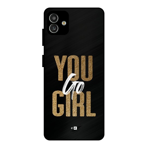 Confident Girl Metal Back Case for Galaxy M13 5G