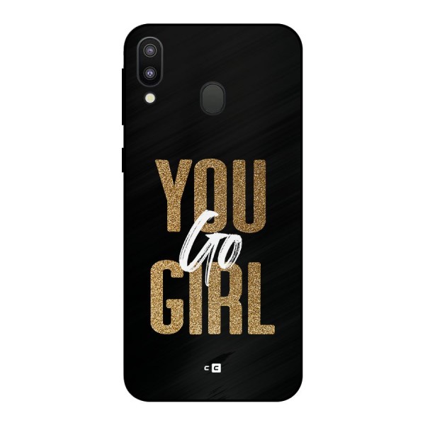 Confident Girl Metal Back Case for Galaxy M20