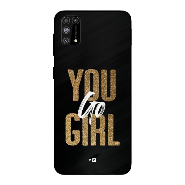 Confident Girl Metal Back Case for Galaxy M31