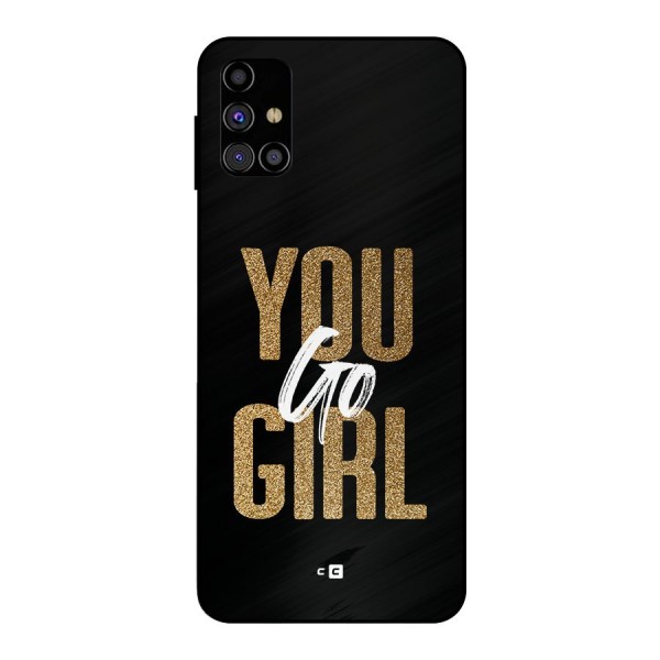 Confident Girl Metal Back Case for Galaxy M31s