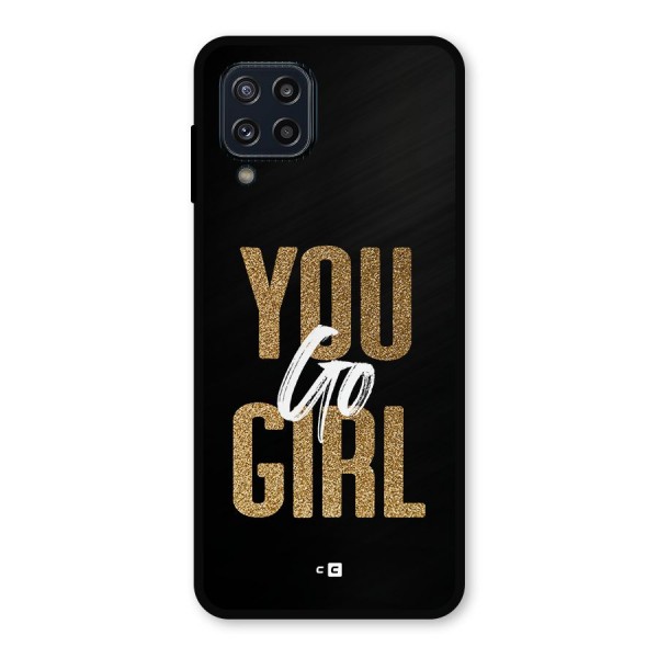 Confident Girl Metal Back Case for Galaxy M32