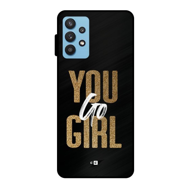 Confident Girl Metal Back Case for Galaxy M32 5G