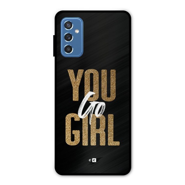 Confident Girl Metal Back Case for Galaxy M52 5G