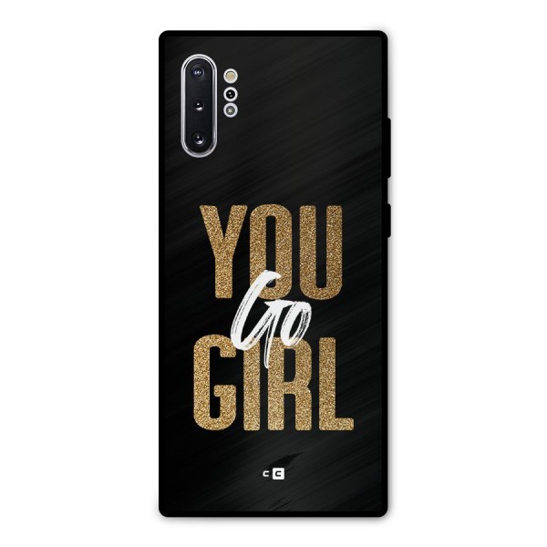 Confident Girl Metal Back Case for Galaxy Note 10 Plus