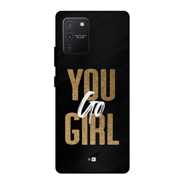 Confident Girl Metal Back Case for Galaxy S10 Lite