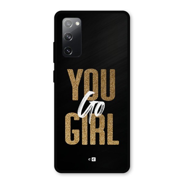 Confident Girl Metal Back Case for Galaxy S20 FE 5G