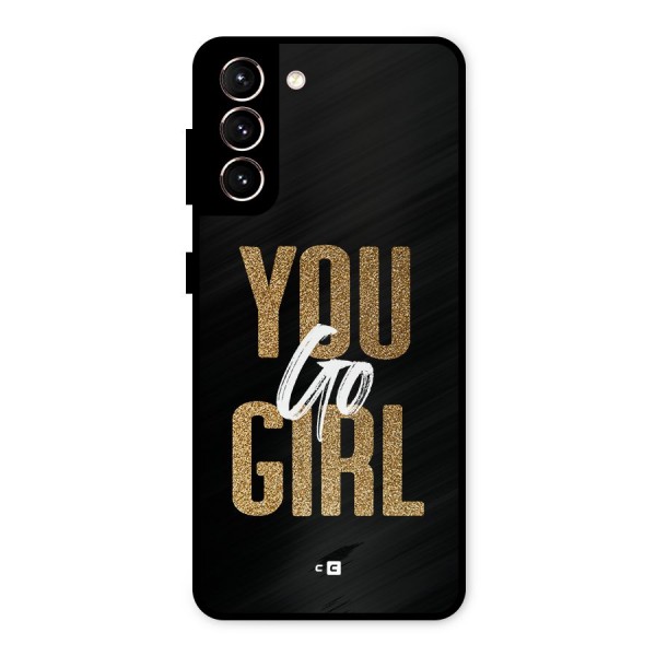 Confident Girl Metal Back Case for Galaxy S21 5G