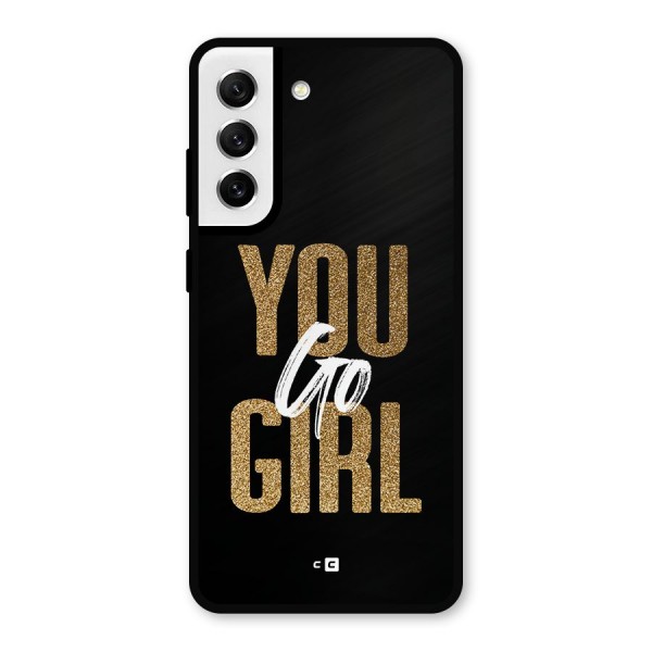 Confident Girl Metal Back Case for Galaxy S21 FE 5G