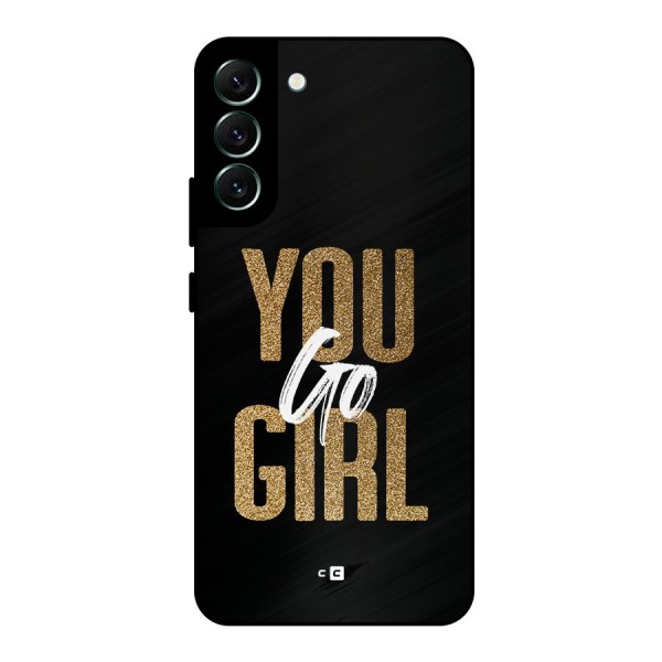 Confident Girl Metal Back Case for Galaxy S22 Plus 5G