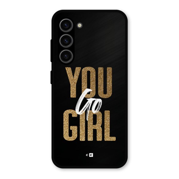 Confident Girl Metal Back Case for Galaxy S23