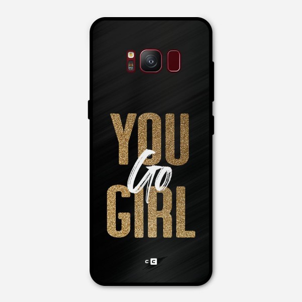 Confident Girl Metal Back Case for Galaxy S8