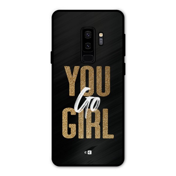 Confident Girl Metal Back Case for Galaxy S9 Plus