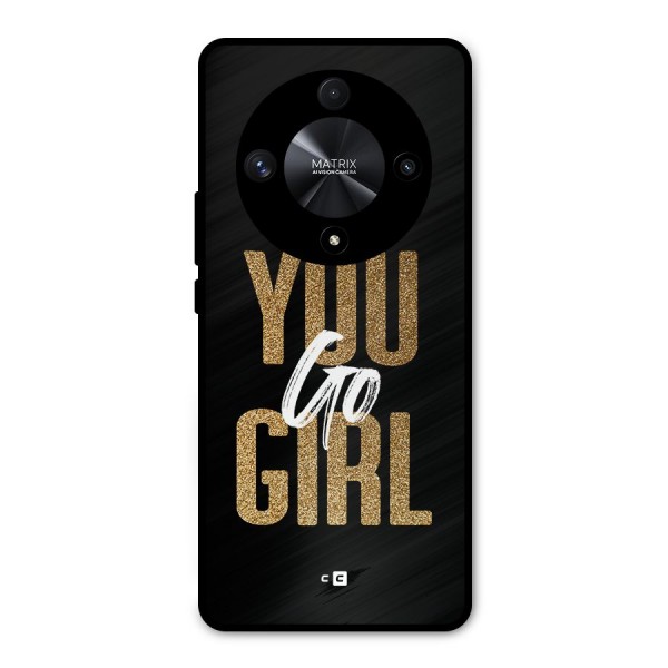 Confident Girl Metal Back Case for Honor X9b