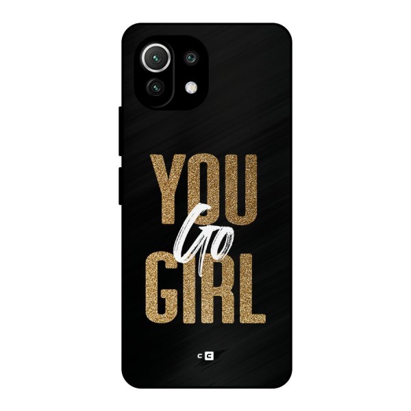 Confident Girl Metal Back Case for Mi 11 Lite