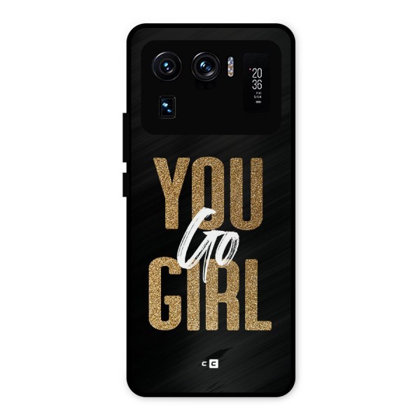 Confident Girl Metal Back Case for Mi 11 Ultra