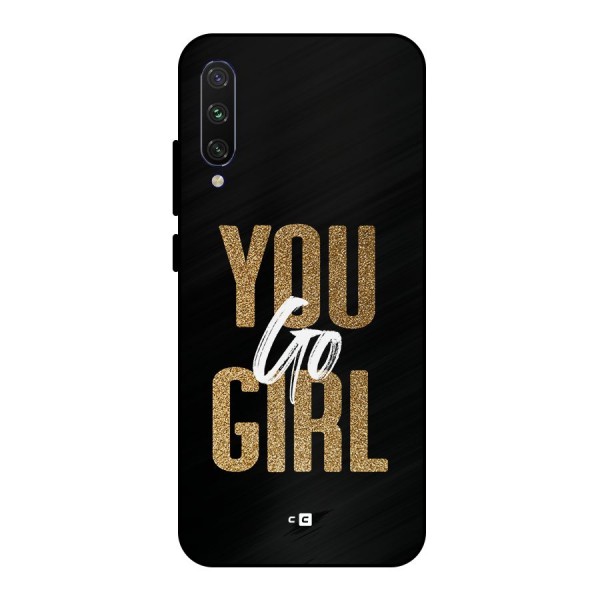 Confident Girl Metal Back Case for Mi A3