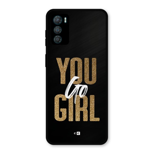 Confident Girl Metal Back Case for Moto G42