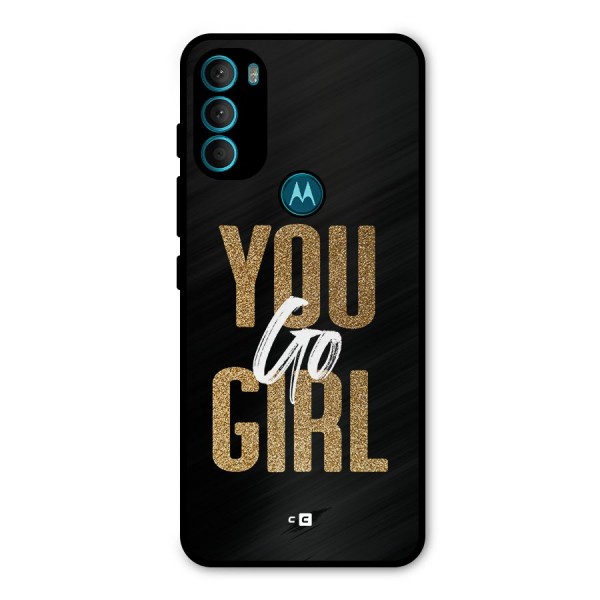 Confident Girl Metal Back Case for Moto G71 5G