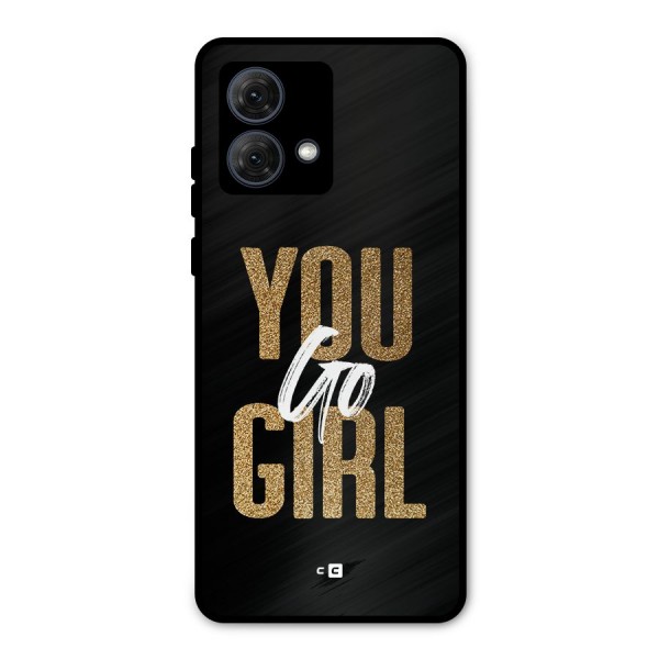 Confident Girl Metal Back Case for Moto G84