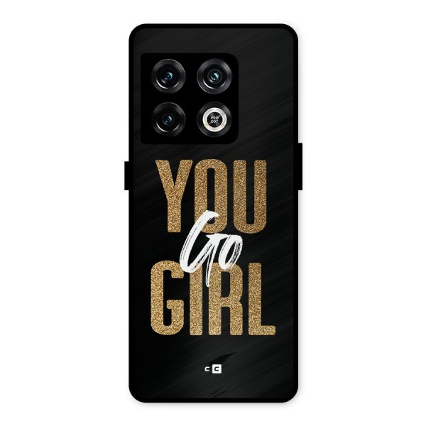 Confident Girl Metal Back Case for OnePlus 10 Pro 5G