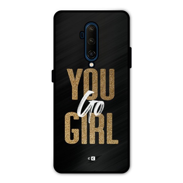 Confident Girl Metal Back Case for OnePlus 7T Pro