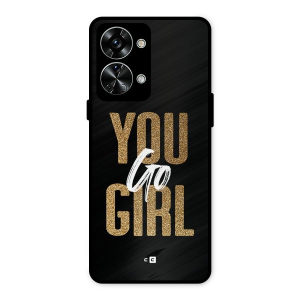 Confident Girl Metal Back Case for OnePlus Nord 2T