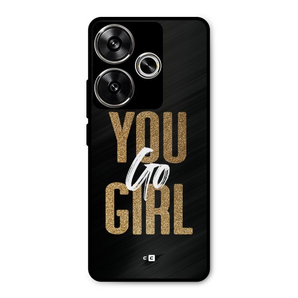 Confident Girl Metal Back Case for Poco F6