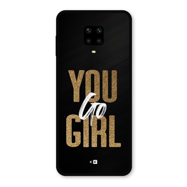 Confident Girl Metal Back Case for Poco M2