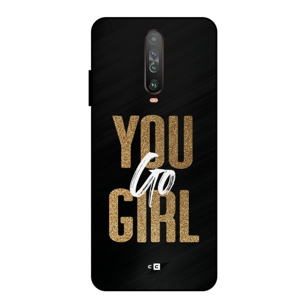 Confident Girl Metal Back Case for Poco X2