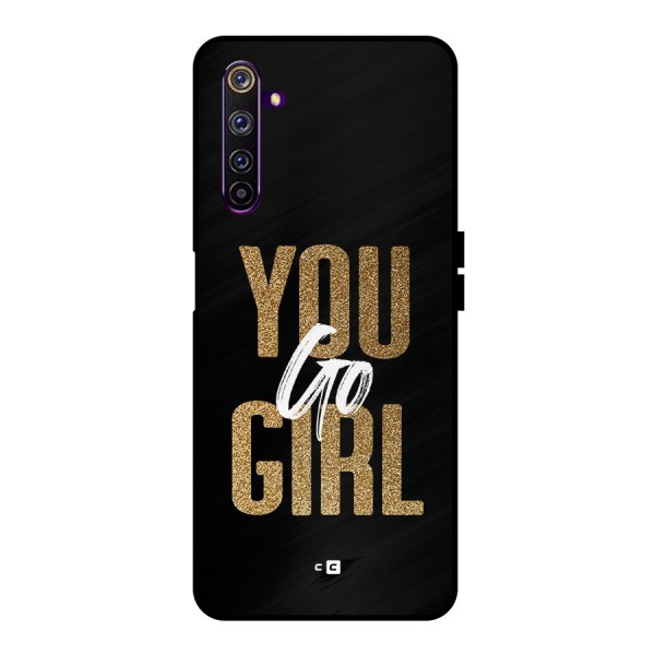 Confident Girl Metal Back Case for Realme 6 Pro