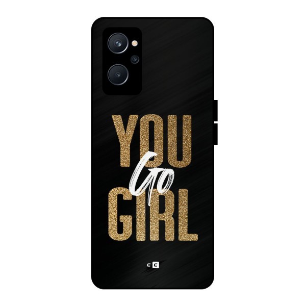 Confident Girl Metal Back Case for Realme 9i 5G