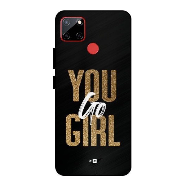 Confident Girl Metal Back Case for Realme C12