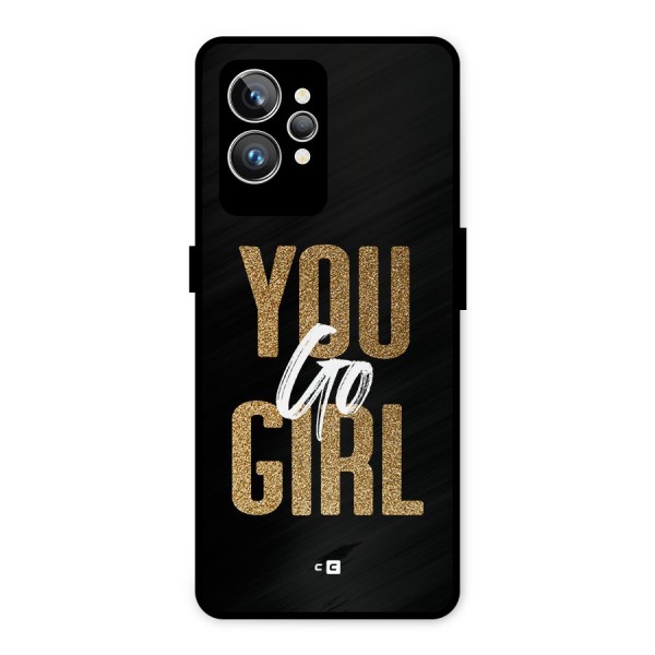 Confident Girl Metal Back Case for Realme GT2 Pro