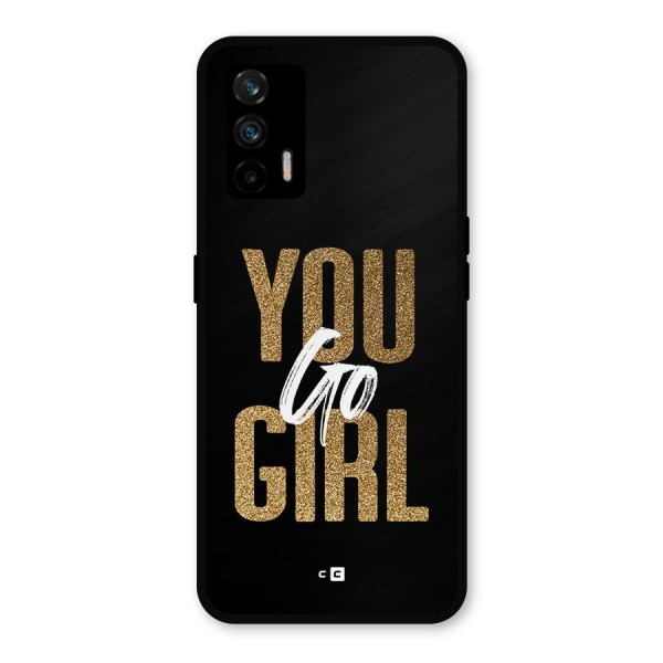 Confident Girl Metal Back Case for Realme GT 5G