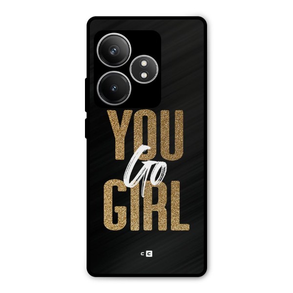 Confident Girl Metal Back Case for Realme GT 6T