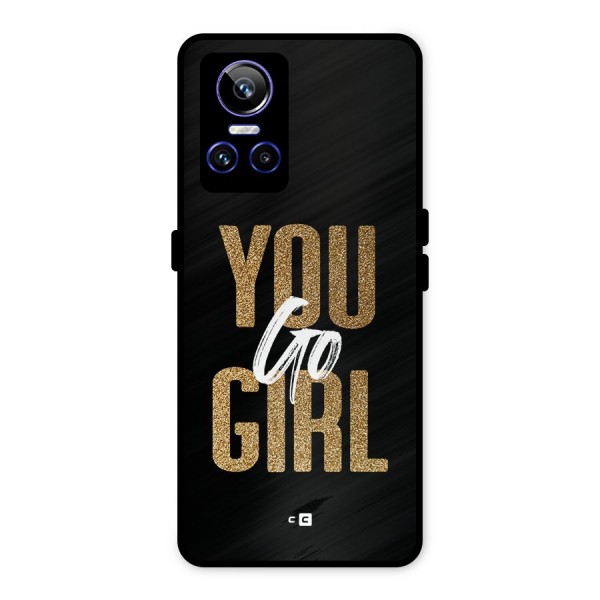 Confident Girl Metal Back Case for Realme GT Neo 3