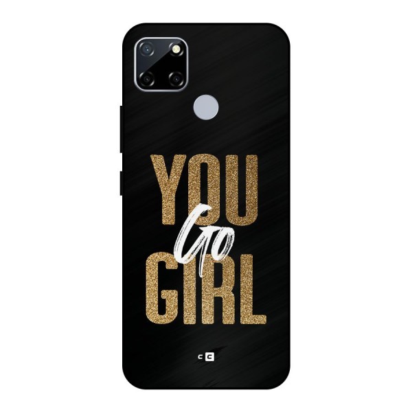 Confident Girl Metal Back Case for Realme Narzo 20