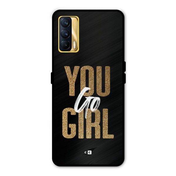 Confident Girl Metal Back Case for Realme X7