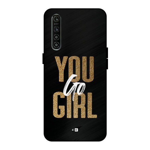 Confident Girl Metal Back Case for Realme XT