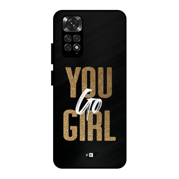 Confident Girl Metal Back Case for Redmi Note 11 Pro