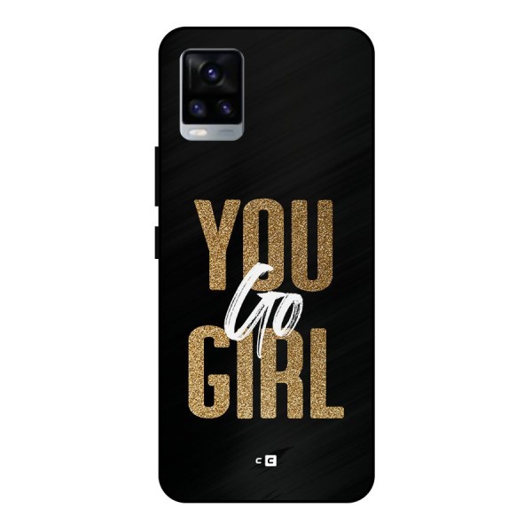 Confident Girl Metal Back Case for Vivo V20