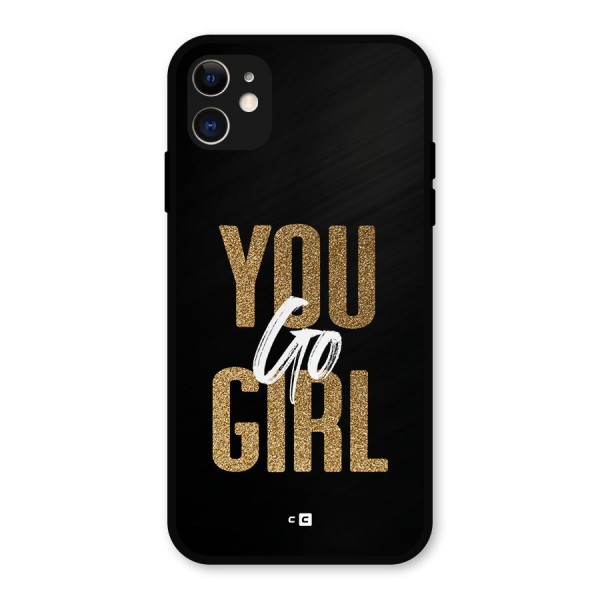 Confident Girl Metal Back Case for iPhone 11