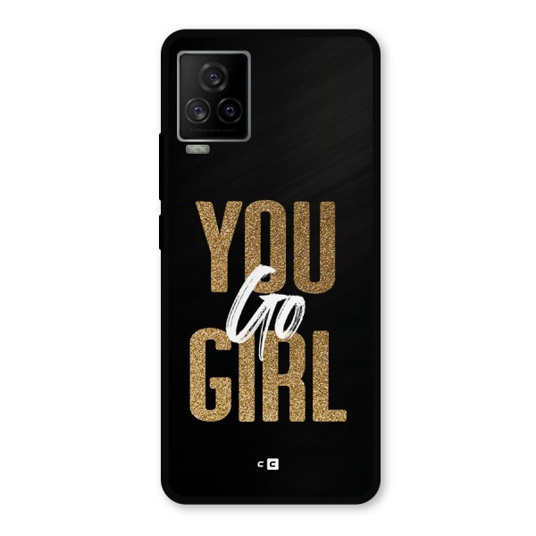 Confident Girl Metal Back Case for iQOO 7 Legend 5G