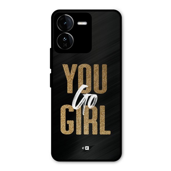 Confident Girl Metal Back Case for iQOO Z9