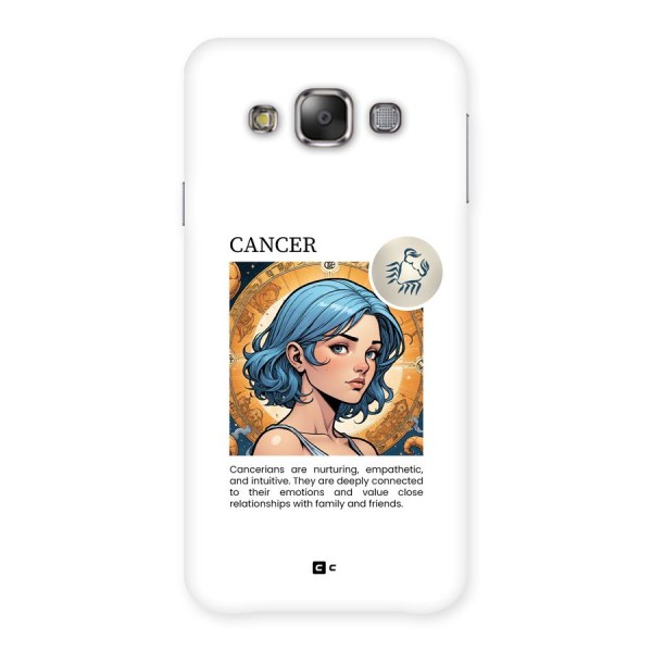 Connected Cancer Back Case for Galaxy E7