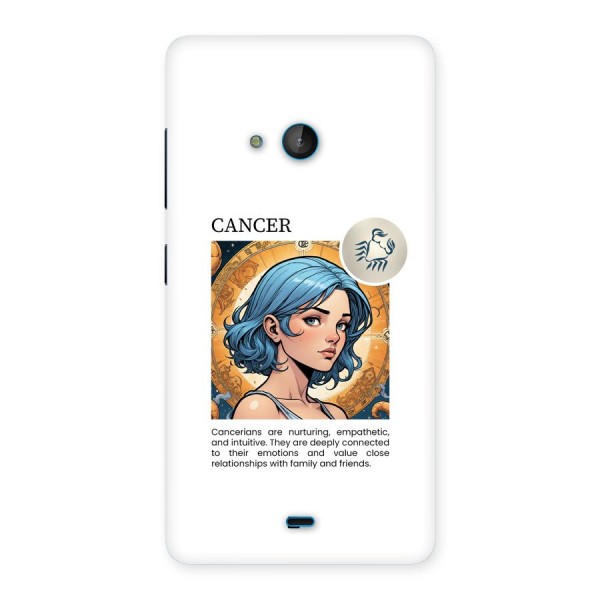 Connected Cancer Back Case for Lumia 540