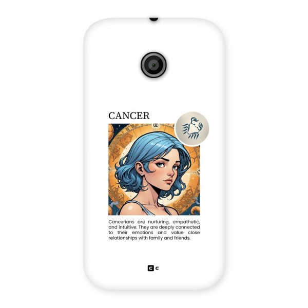 Connected Cancer Back Case for Moto E