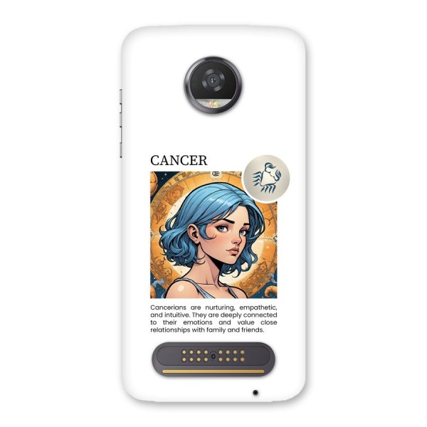 Connected Cancer Back Case for Moto Z2 Play