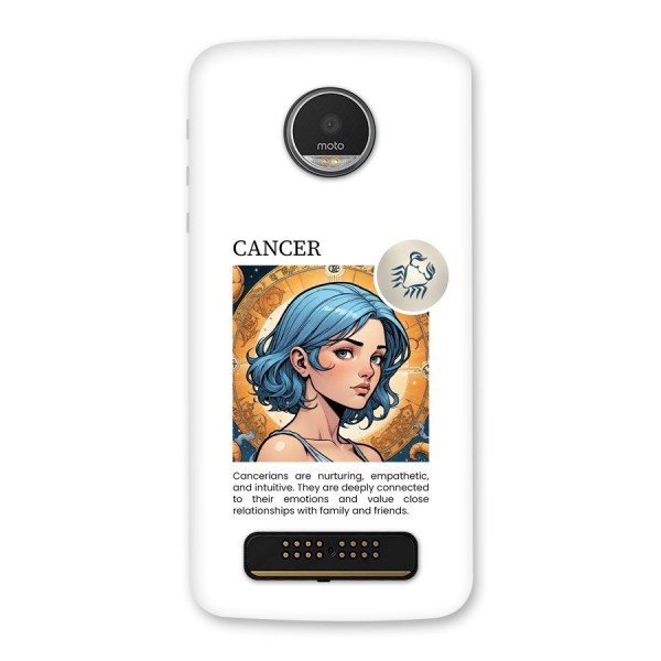 Connected Cancer Back Case for Moto Z Play