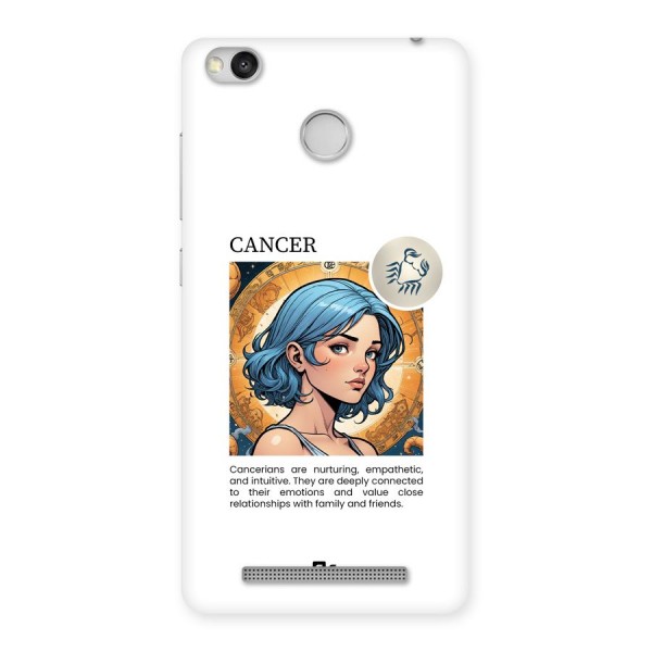 Connected Cancer Back Case for Redmi 3S Prime